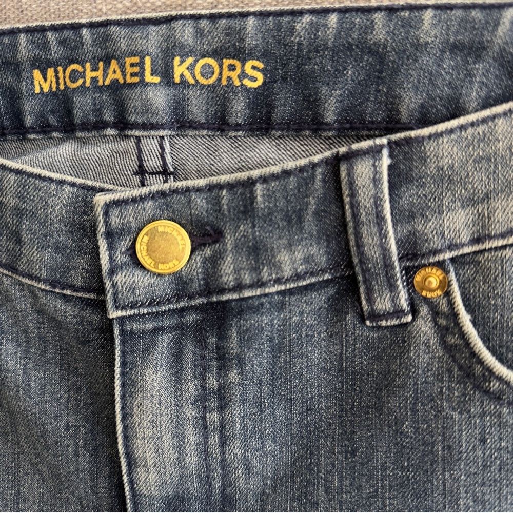 Michael Kors Women's Deep Indigo Skinny Jeans - Picture 3 of 9